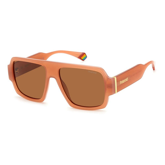 Polaroid Beige Sonnenbrille aus Harz