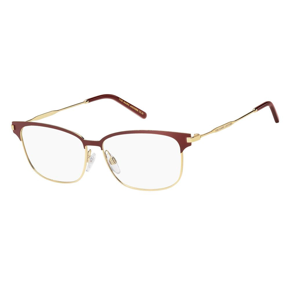 Marc Jacobs Burgunderfarbene Metallrahmen