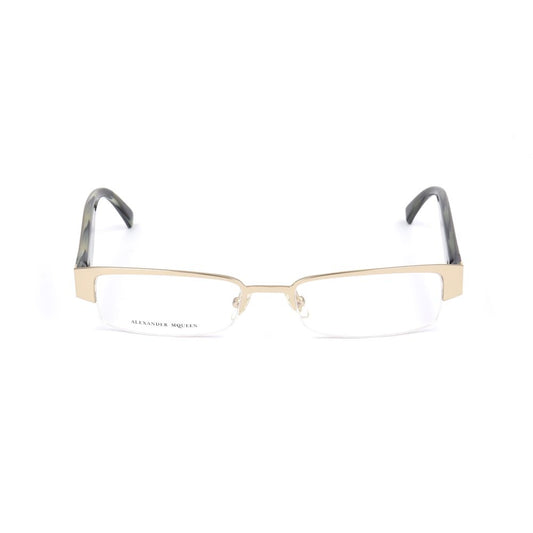 Alexander McQueen Goldene Metallbrille (Gestelle)