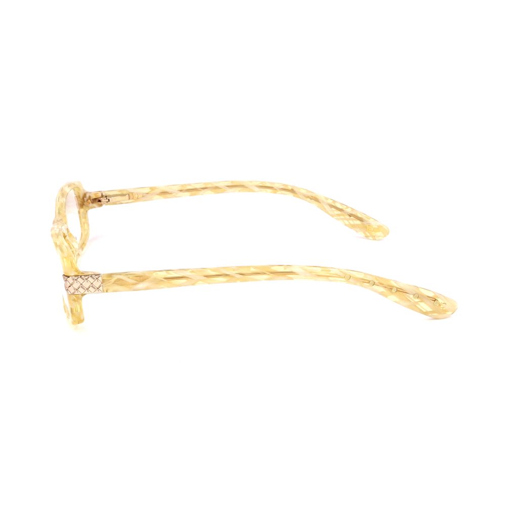 Bottega Veneta Gelbe Acetat-Brillengestelle