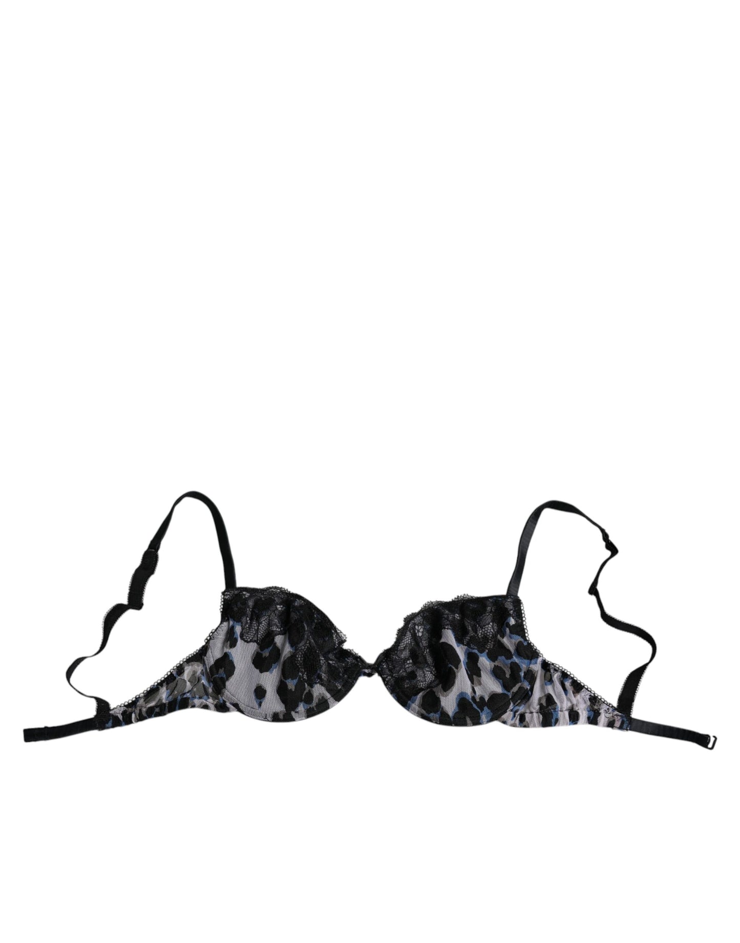 Roberto Cavalli Weißer Leopard Push Up Reggiseno BH Unterwäsche
