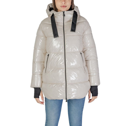 Suns Beigefarbener Polyamid-Parka