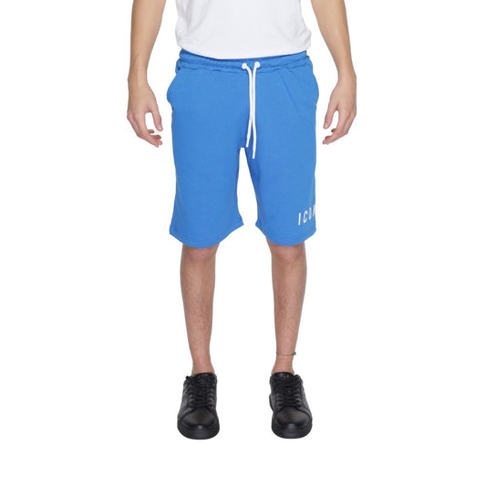 Icon Blaue Baumwoll-Bermudas