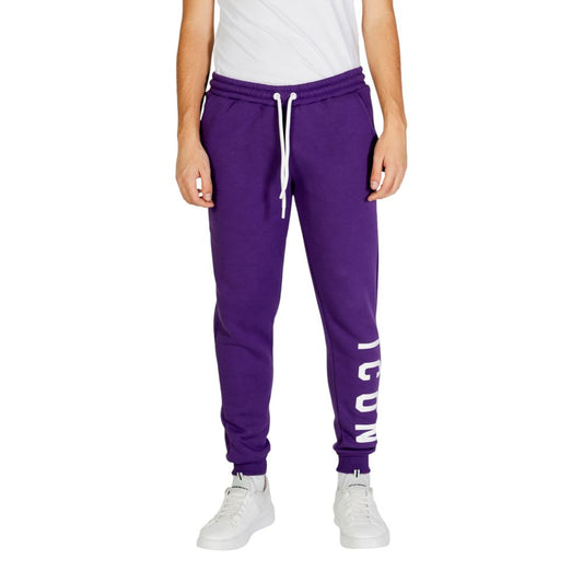 Icon Lila Baumwoll-Jogginghose Workout-Hose