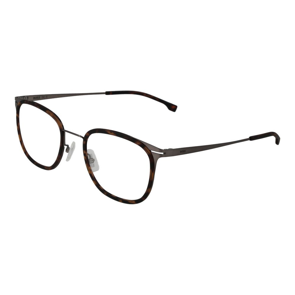 Hugo Boss Braune Edelstahl-Brille (Gestell)