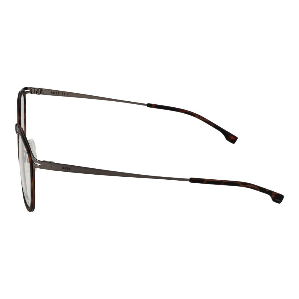 Hugo Boss Braune Edelstahl-Brille (Gestell)