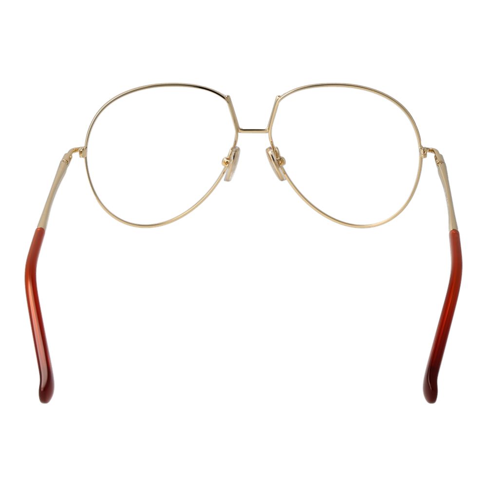 Max Mara Orangefarbene Metallbrille (Gestell)