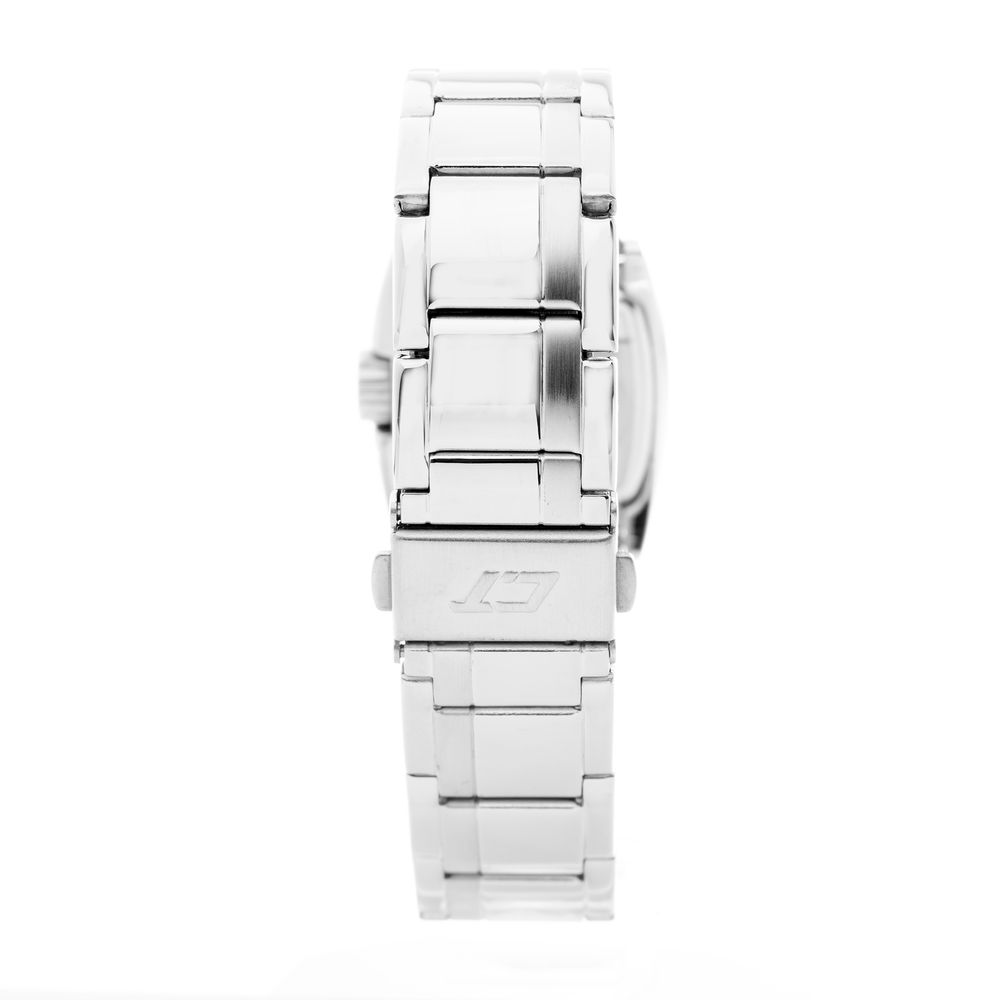 Chronotech Silberne Edelstahl-Dress-Watch