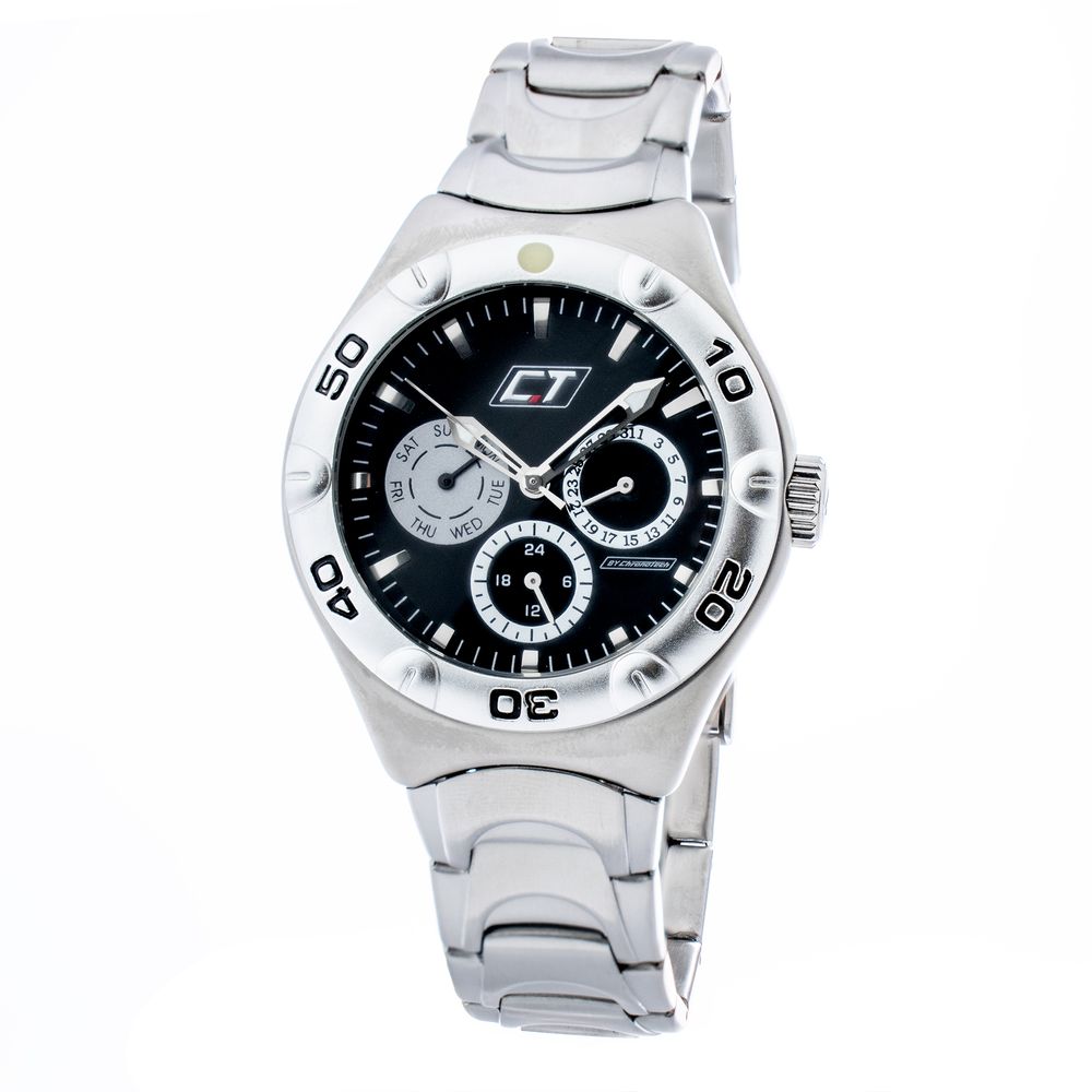 Chronotech Graue Uhr aus Edelstahl