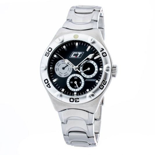 Chronotech Graue Uhr aus Edelstahl