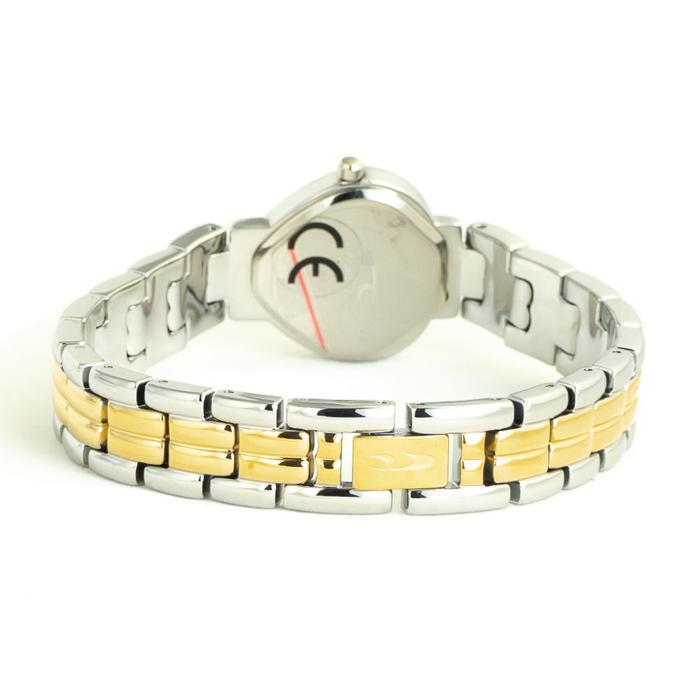 Chronotech Silberne Edelstahl-Dress-Uhr