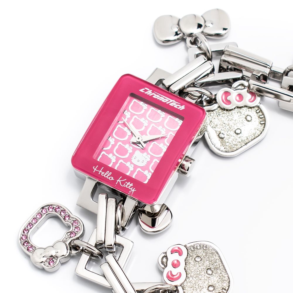 Chronotech Silberne Armbanduhr aus Edelstahl