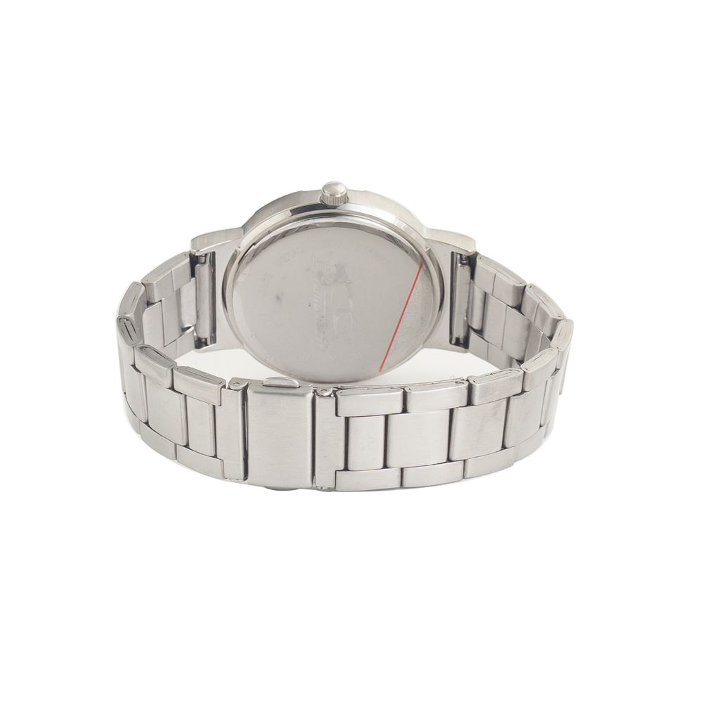 Chronotech Silberne Uhr aus Edelstahl