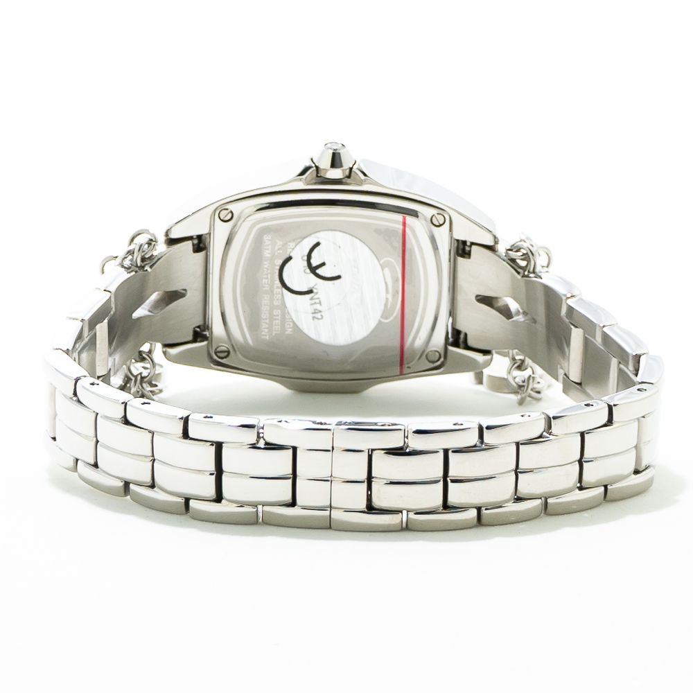 Chronotech Silberne Uhr aus Edelstahl