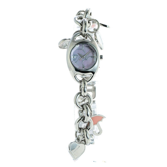 Chronotech Silberne Uhr aus Edelstahl