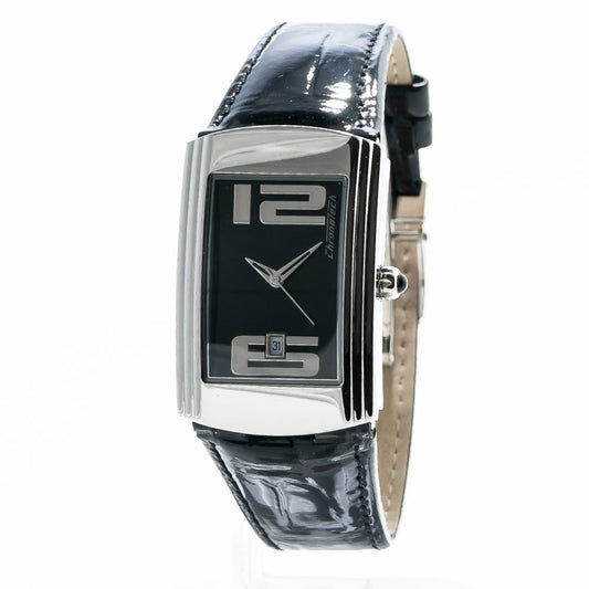 Chronotech Silberne Uhr aus Edelstahl