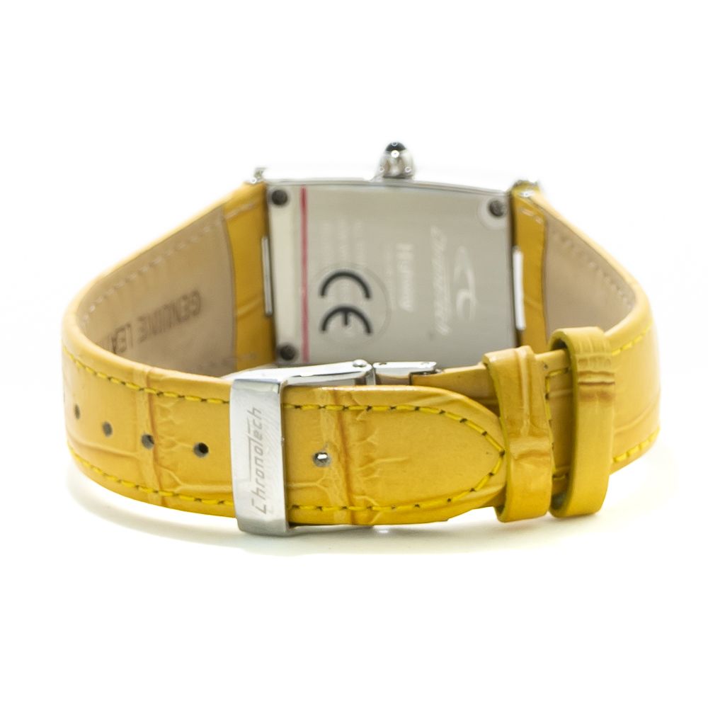 Chronotech Gelbe Lederuhr