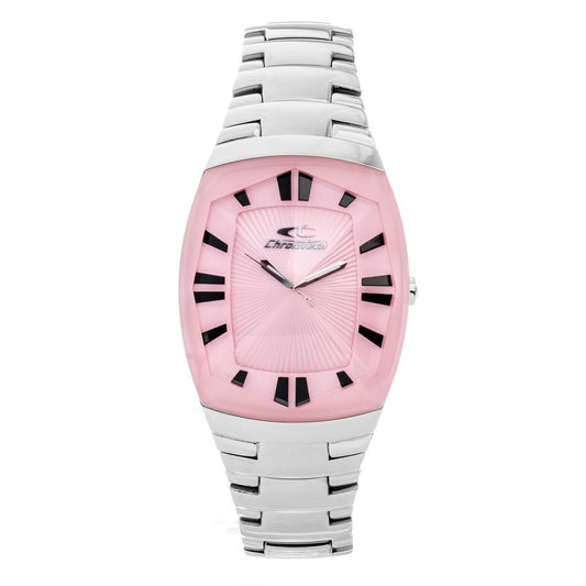 Chronotech Silberne Uhr aus Edelstahl