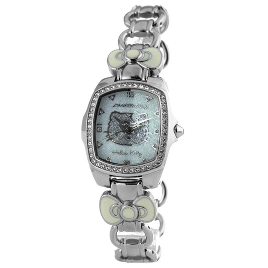 Chronotech Silberne Uhr aus Edelstahl