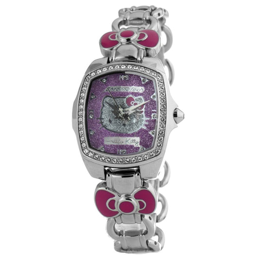 Chronotech Silberne Uhr aus Edelstahl