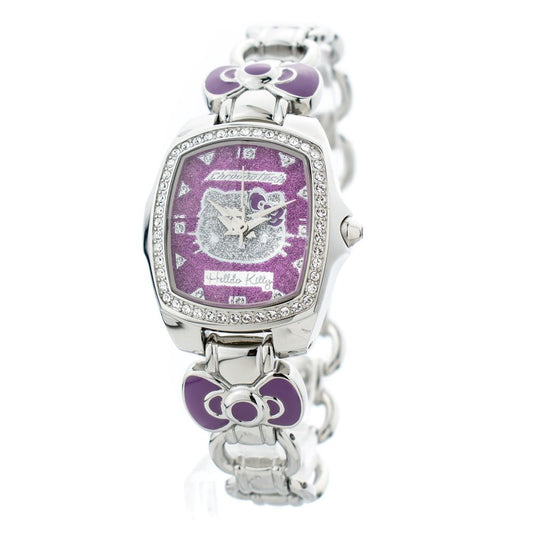 Chronotech Silberne Uhr aus Edelstahl