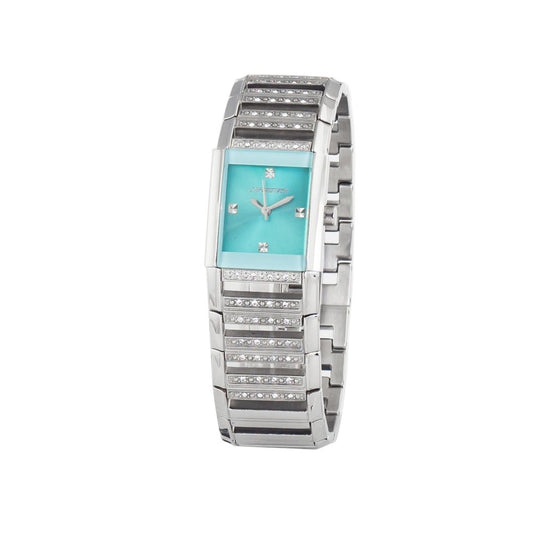 Chronotech Silberne Uhr aus Edelstahl