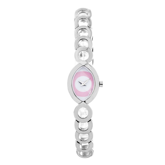 Chronotech Silberne Uhr aus Edelstahl