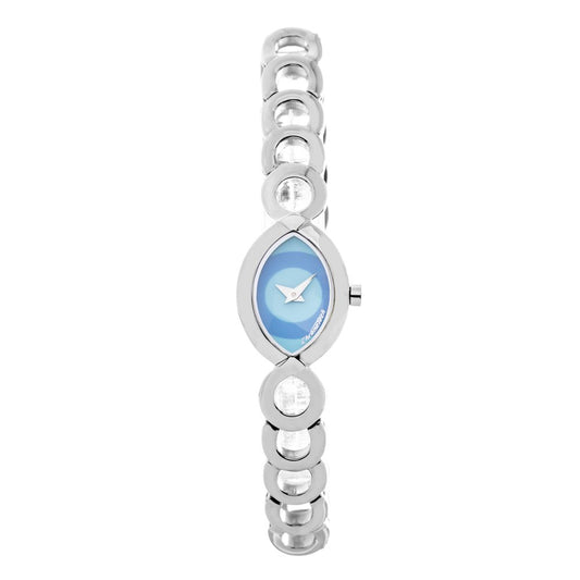 Chronotech Silberne Uhr aus Edelstahl
