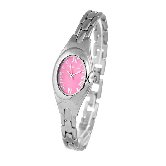 Chronotech Silberne Uhr aus Edelstahl