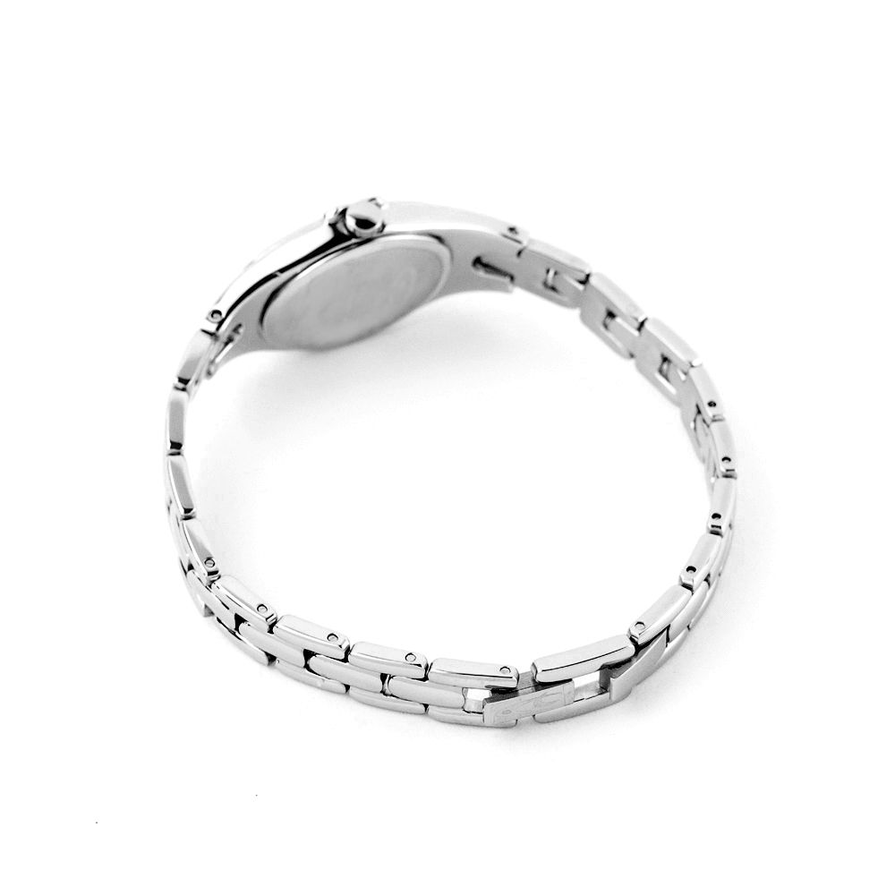 Chronotech Silberne Uhr aus Edelstahl