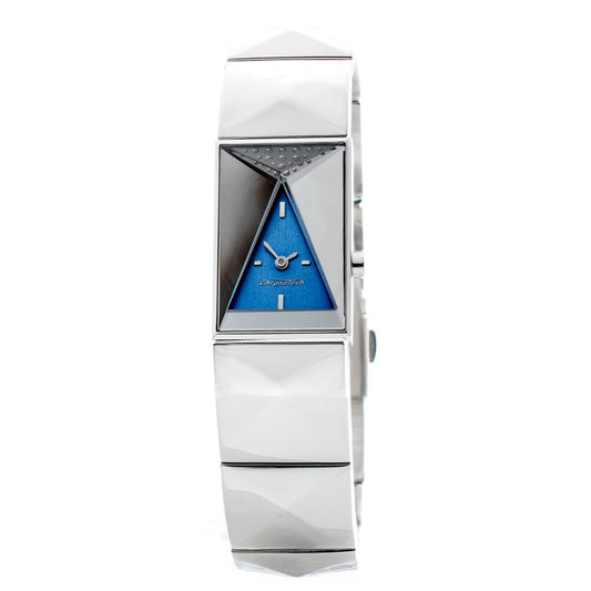 Chronotech Silberne Uhr aus Edelstahl