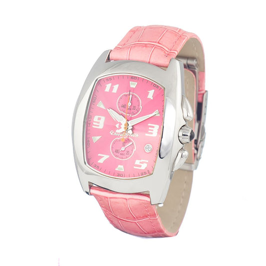 Chronotech Silberne Uhr aus Edelstahl