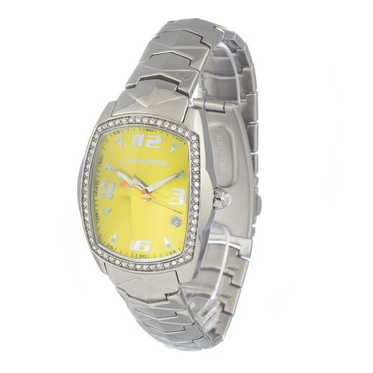 Chronotech Silberne Uhr aus Edelstahl