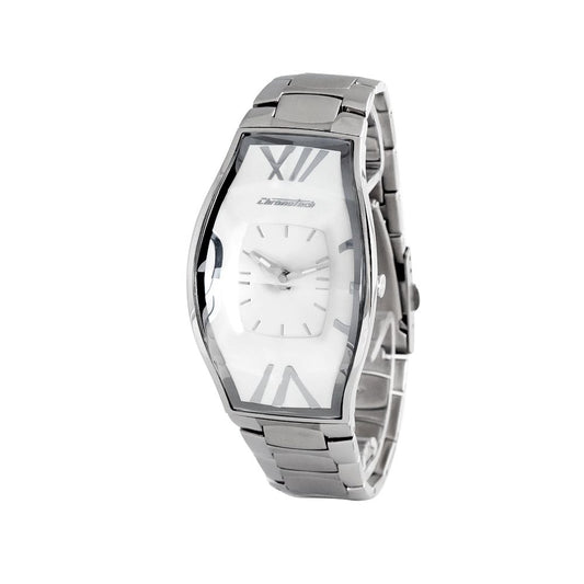 Chronotech Silberne Uhr aus Edelstahl