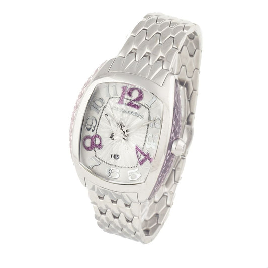 Chronotech Silberne Uhr aus Edelstahl