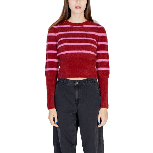 Only Roter Nylon-Pullover