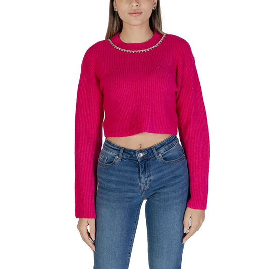 Only Rosa Pullover aus recyceltem Polyester
