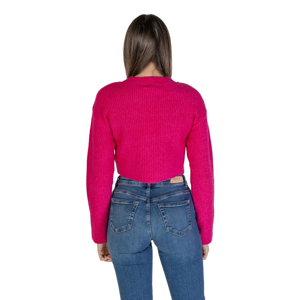 Only Rosa Pullover aus recyceltem Polyester