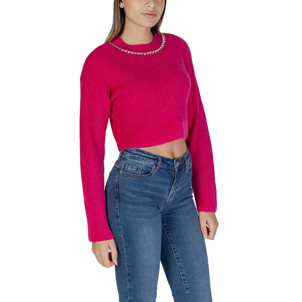 Only Rosa Pullover aus recyceltem Polyester