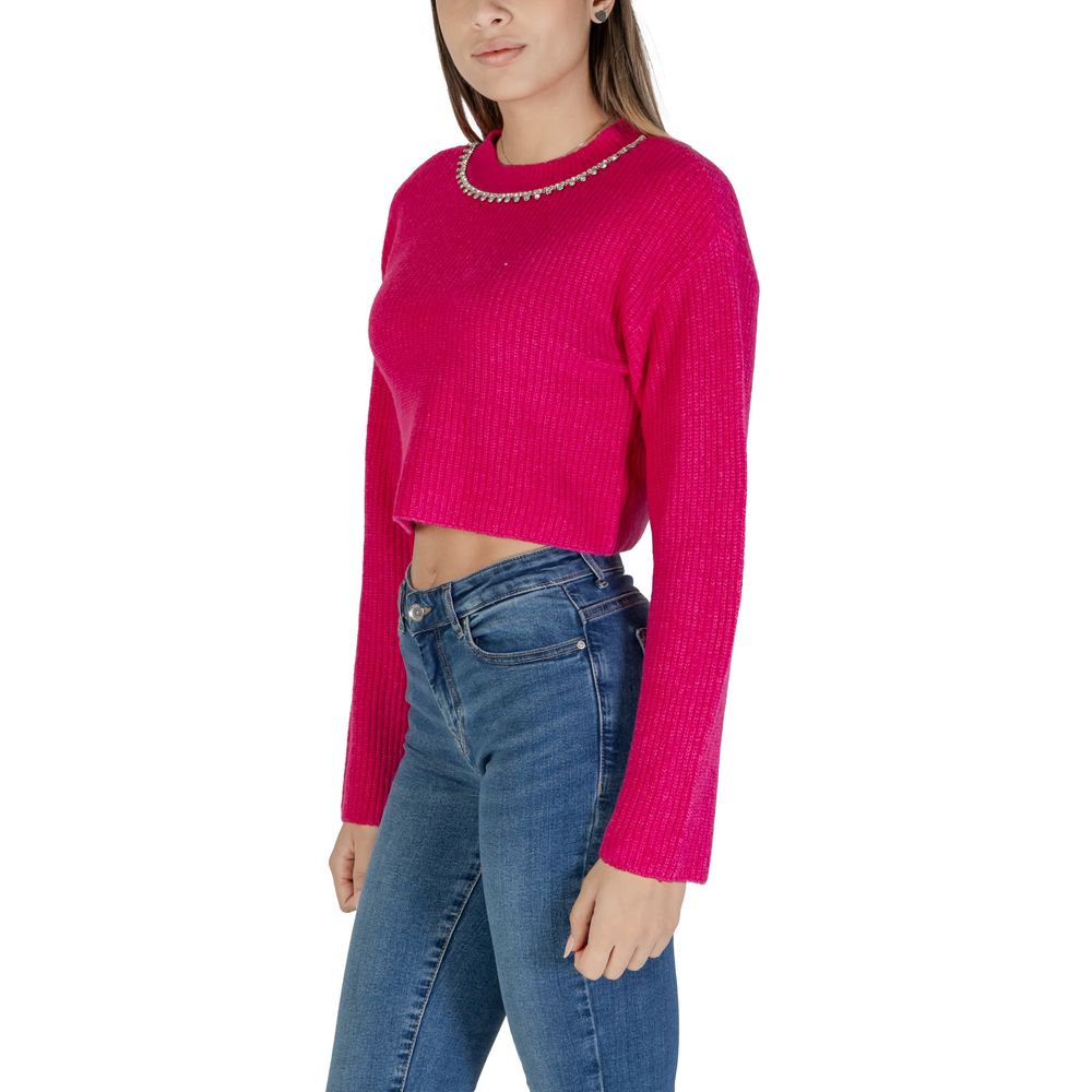 Only Rosa Pullover aus recyceltem Polyester