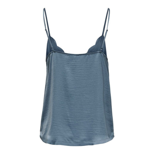 Only Blaues Polyester-Tank-Top