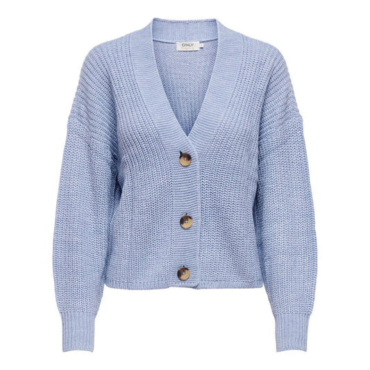 Only Blaue Marabu-Strickjacke