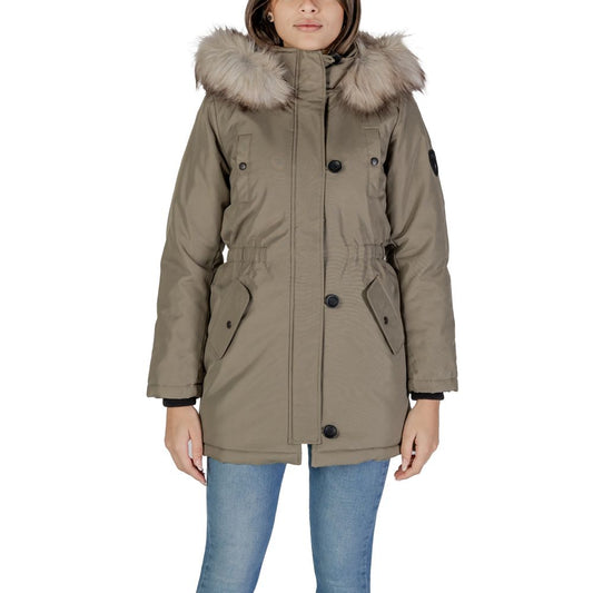 Only Grüner Polyester-Parka