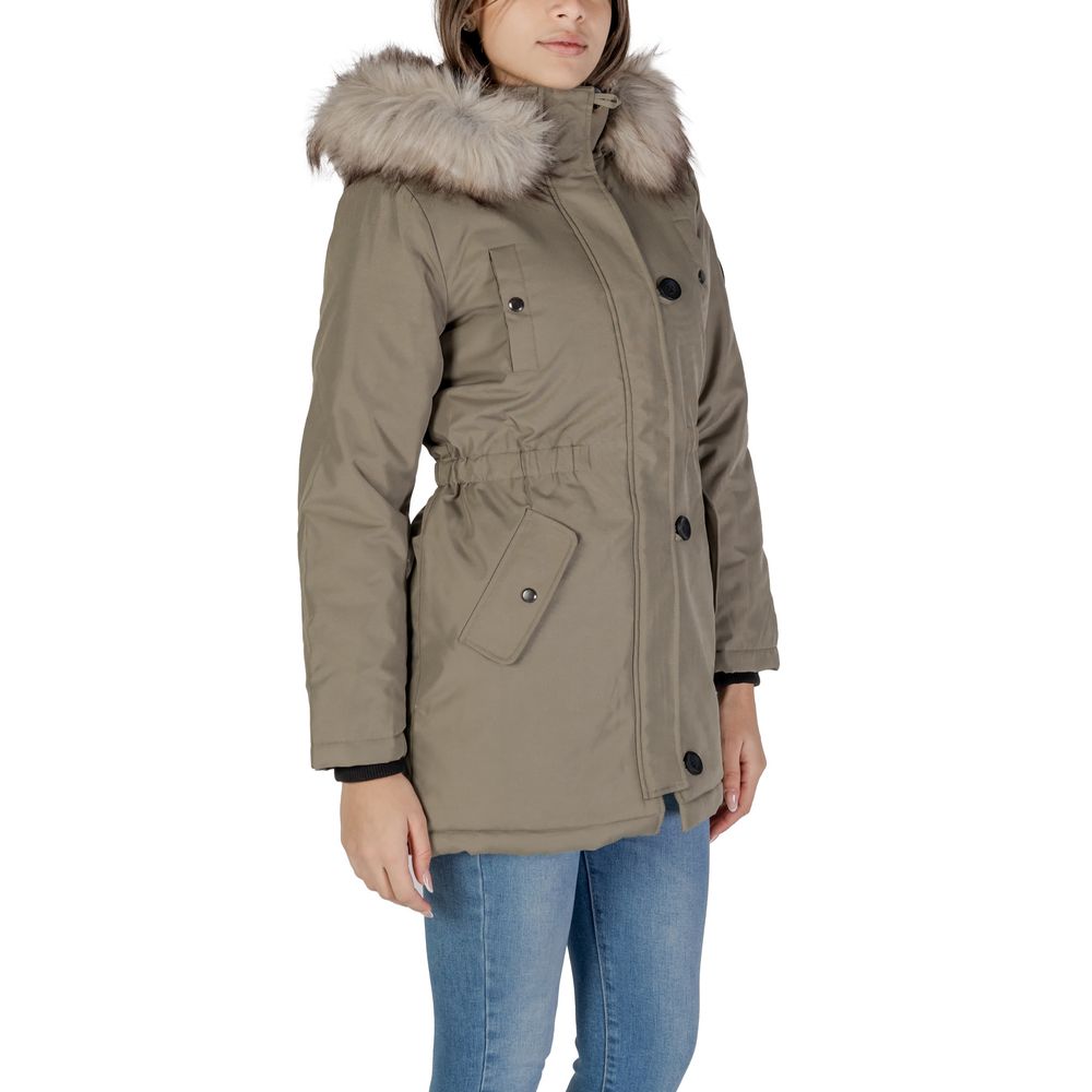 Only Grüner Polyester-Parka