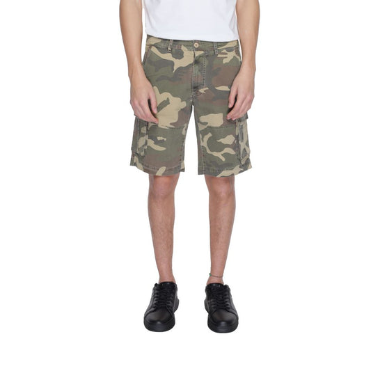 U.S. POLO ASSN. Beigefarbene Baumwoll-Bermuda-Shorts
