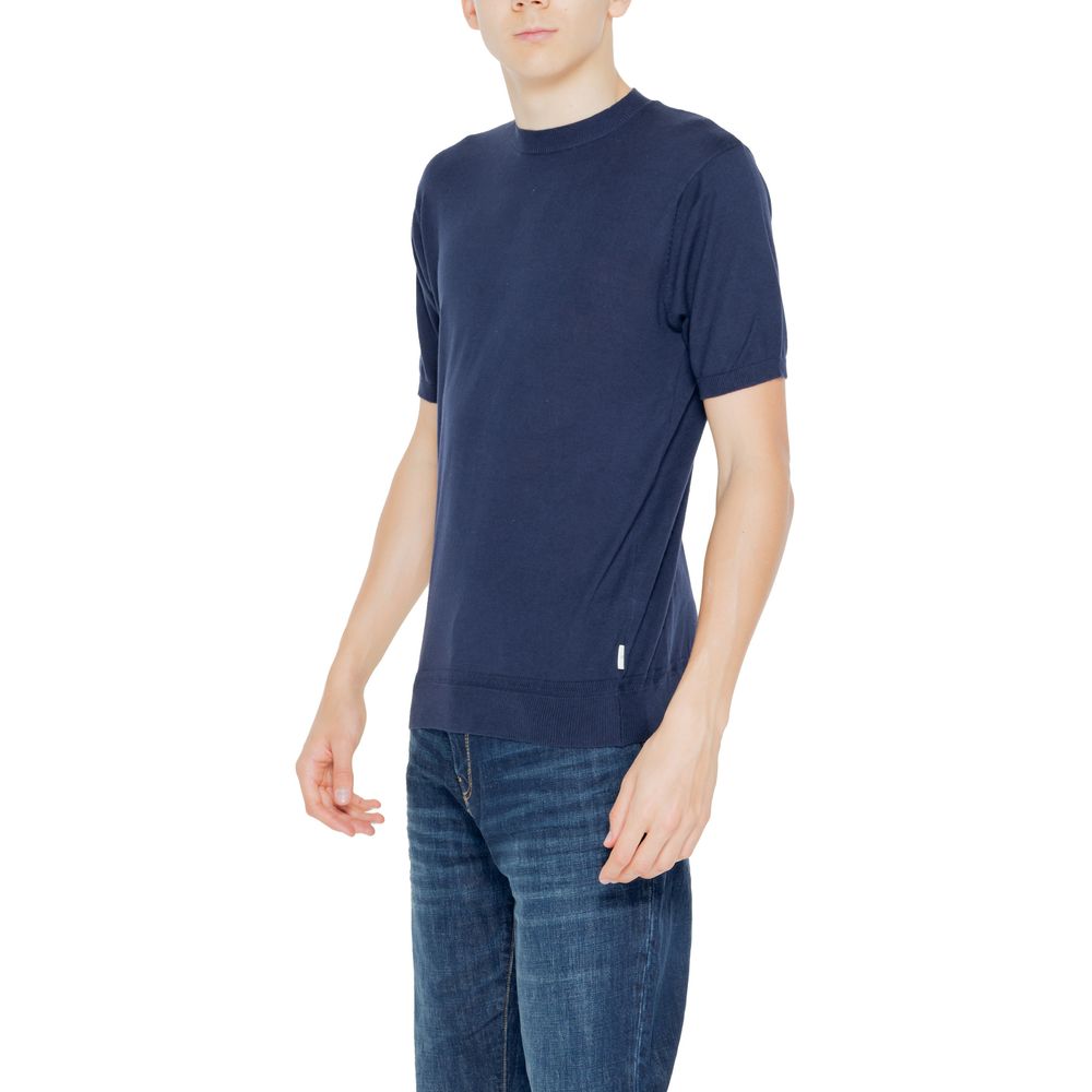 Hamaki-Ho Blauer Baumwollpullover