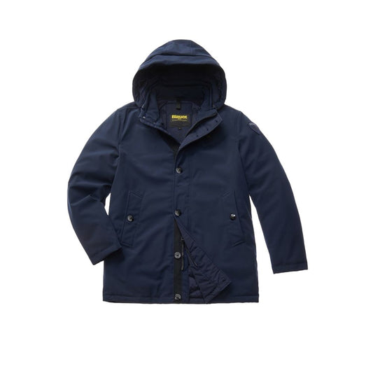 Blauer Polyethylen-Parka