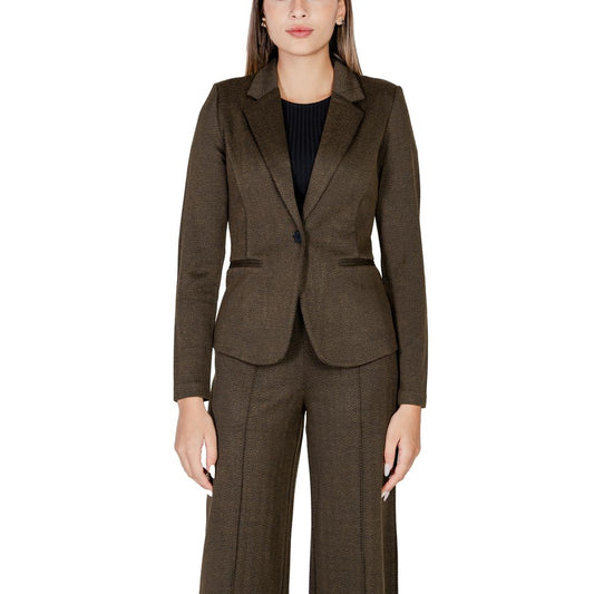 ICHI Grüner Polyester-Blazer