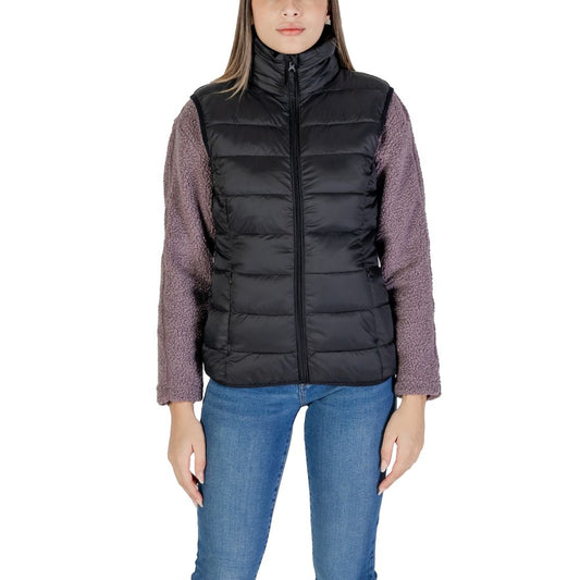 B.Young Schwarze Nylon Sleveless Jacke