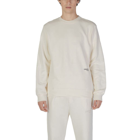 Underclub Sweatshirt aus cremefarbener Baumwolle